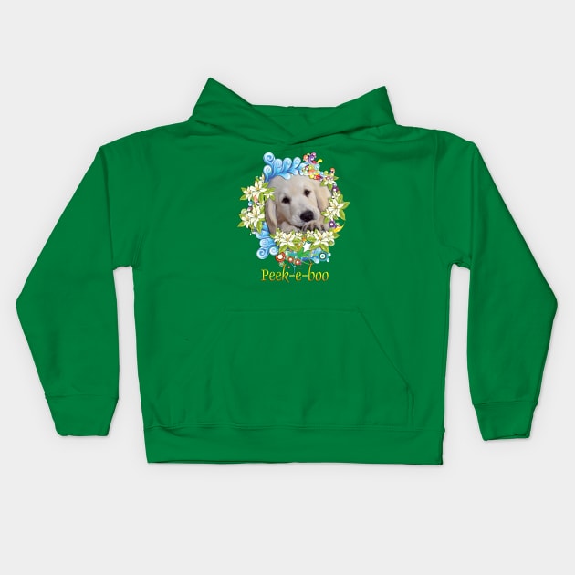 Peek-A-Boo to You Kids Hoodie by Just Kidding by Nadine May